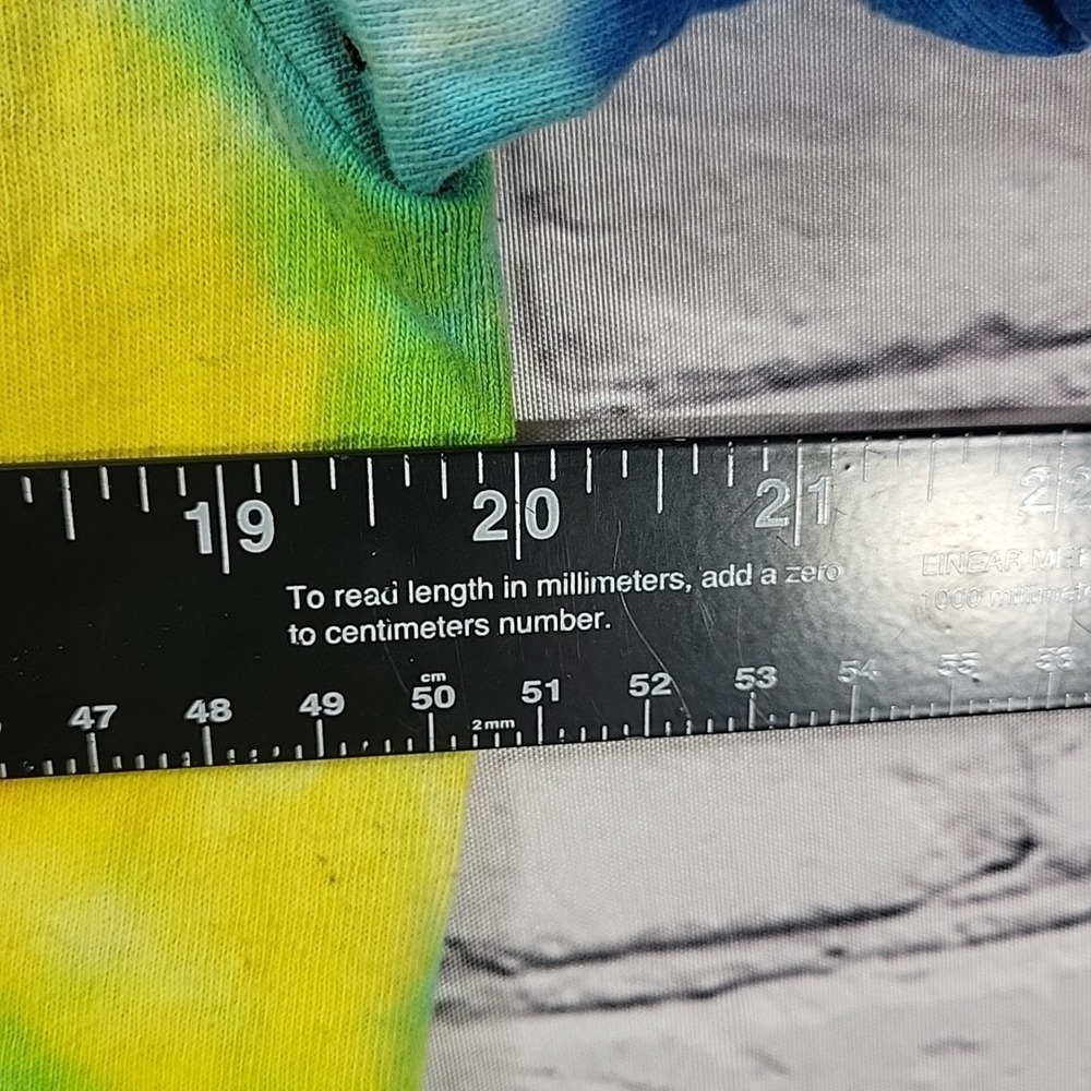 Y2K Tie-Dye T-Shirt Eye Roll Rainbow Spiral Womens M Crew Neck 100% Cotton - Picture 7 of 9
